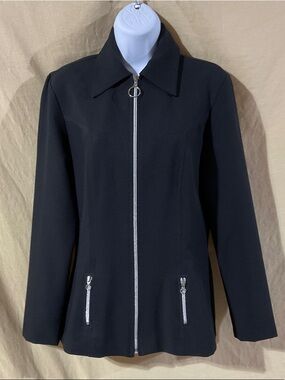 XOXO Size S Classic Black Zip-Front Jacket